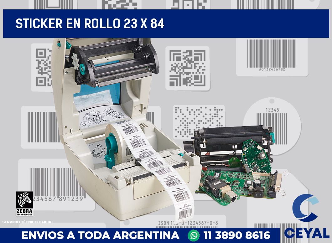 sticker en rollo 23 x 84