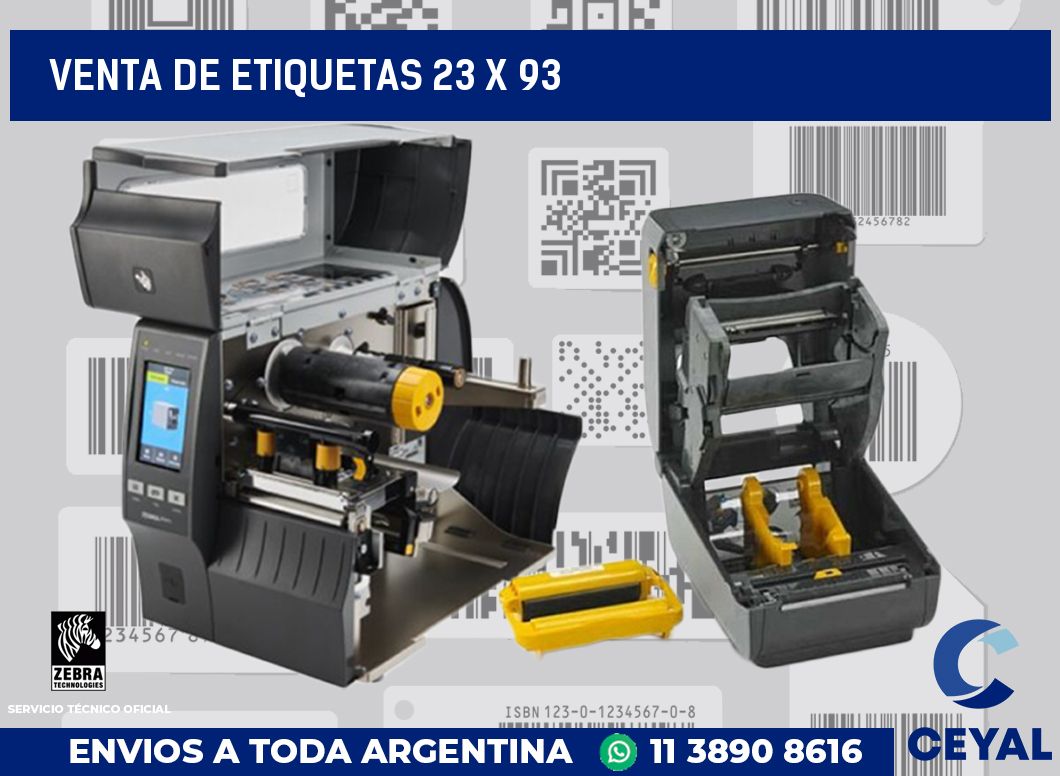 venta de etiquetas 23 x 93