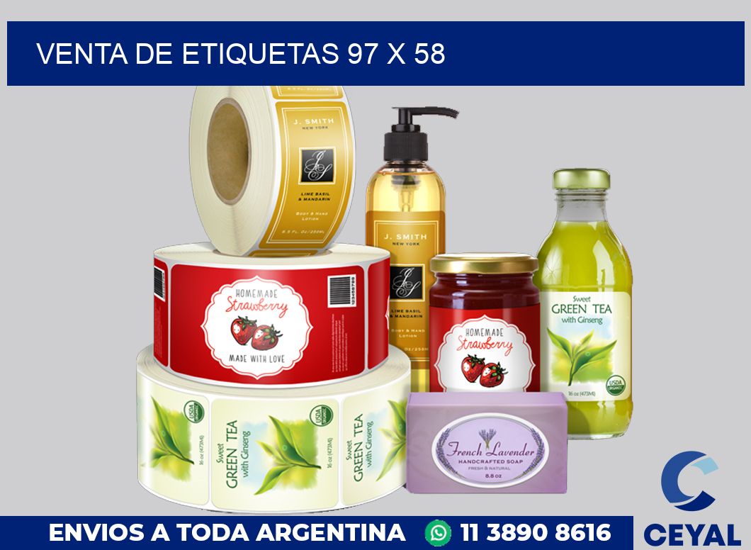 venta de etiquetas 97 x 58