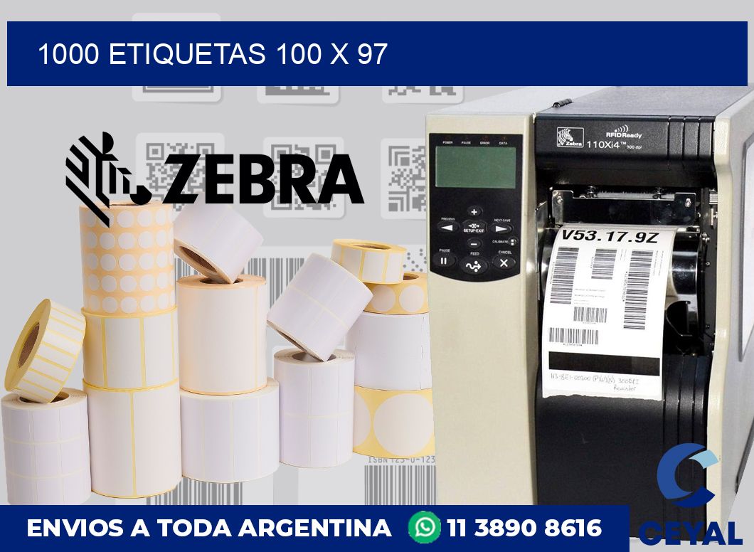 1000 etiquetas 100 x 97