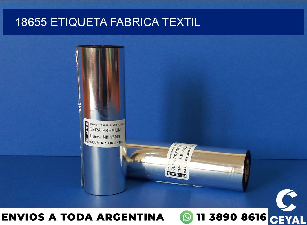 18655 etiqueta fabrica textil