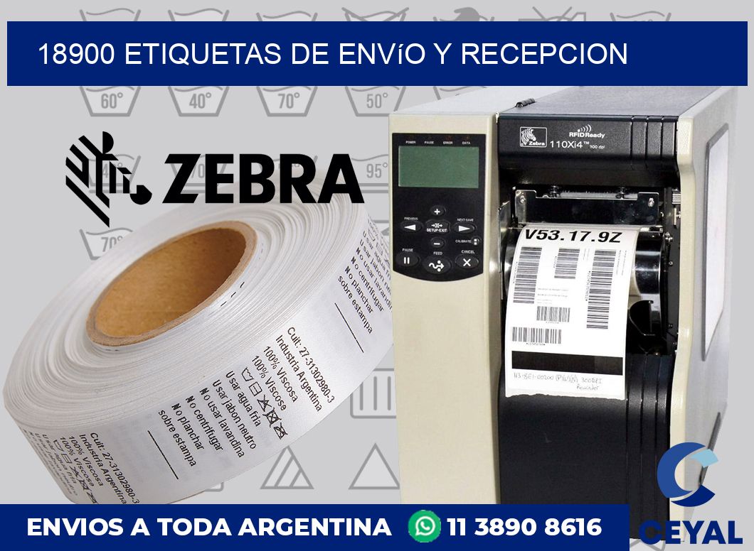 18900 Etiquetas de envío y recepcion