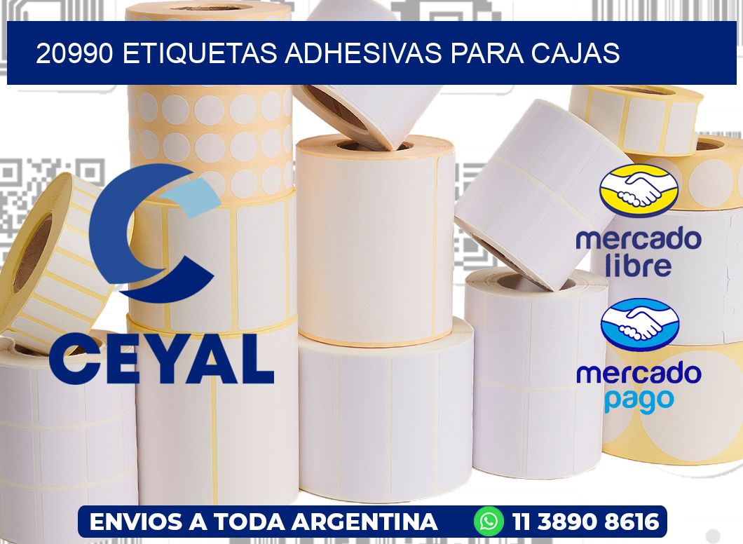 20990 etiquetas adhesivas para cajas
