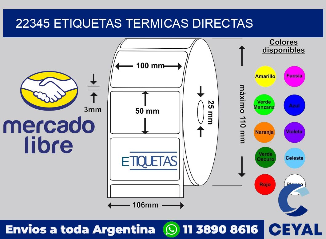 22345 Etiquetas termicas directas