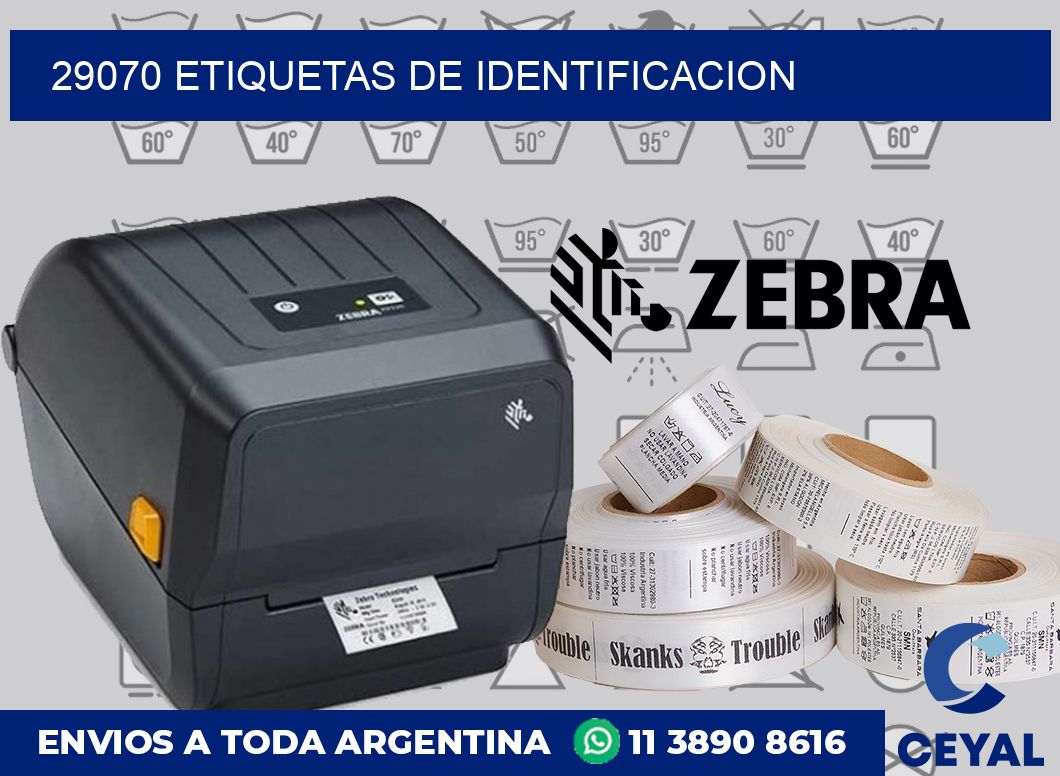 29070 Etiquetas de identificacion