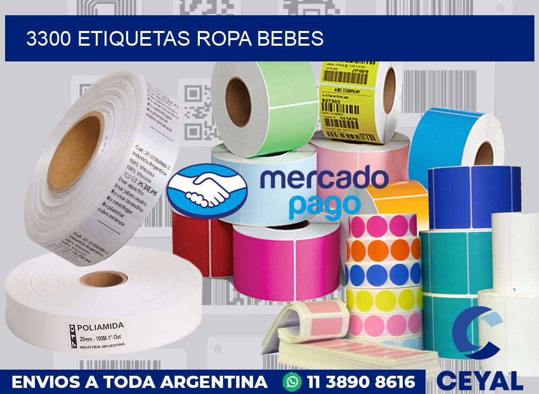 3300 Etiquetas ropa bebes