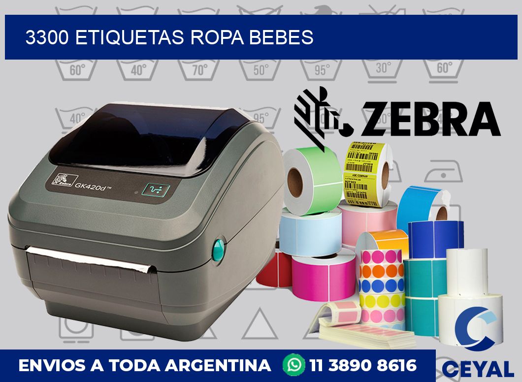 3300 Etiquetas ropa bebes