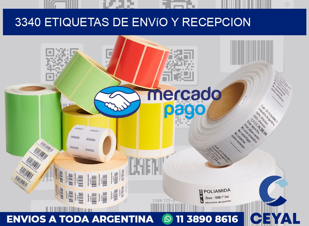 3340 Etiquetas de envío y recepcion