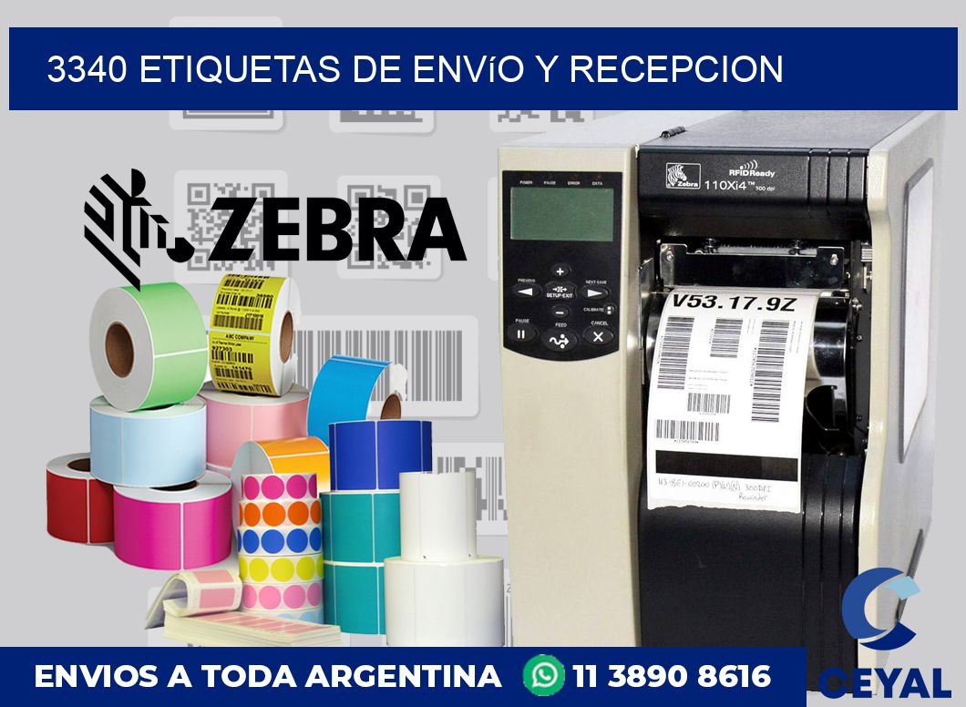 3340 Etiquetas de envío y recepcion