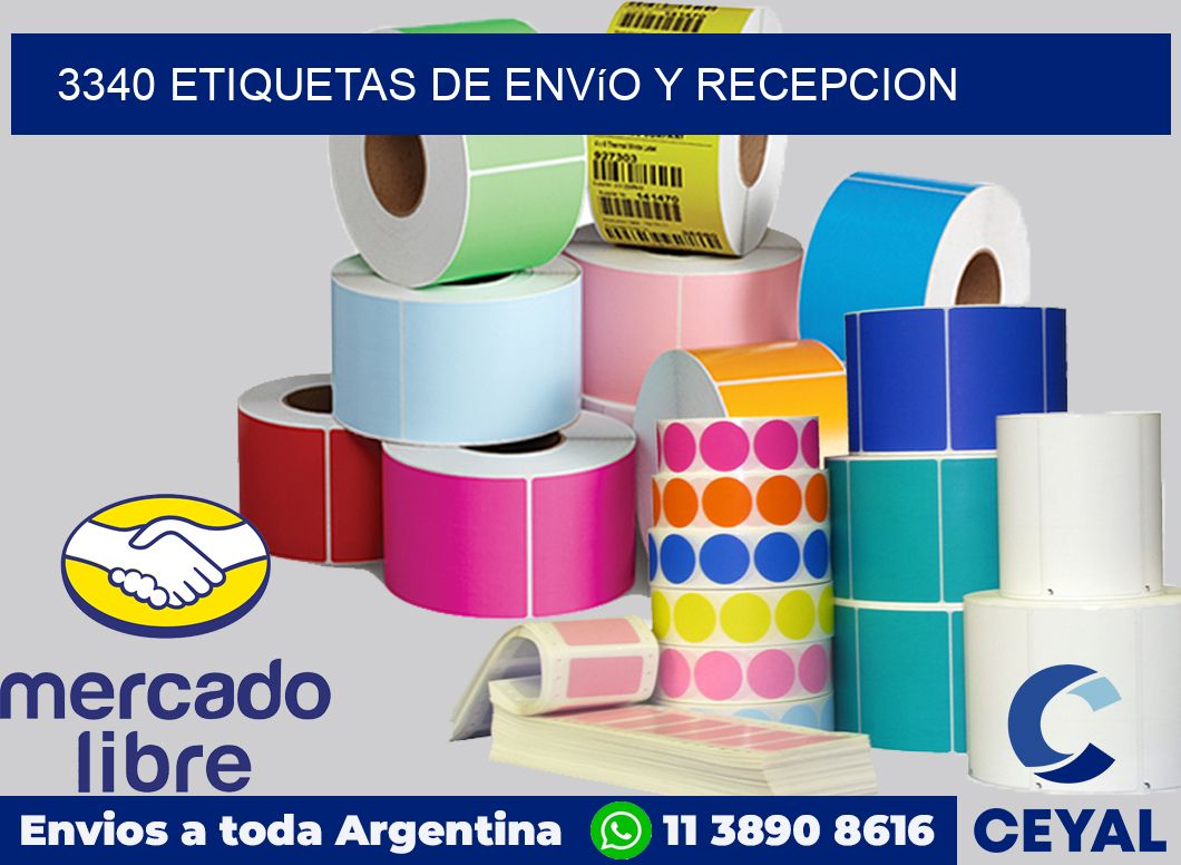 3340 Etiquetas de envío y recepcion