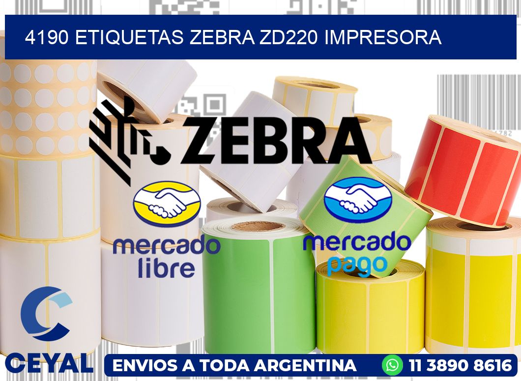 4190 etiquetas Zebra zd220 impresora