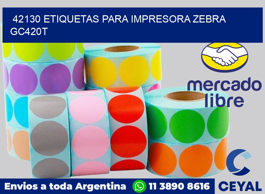 42130 etiquetas para impresora zebra GC420T