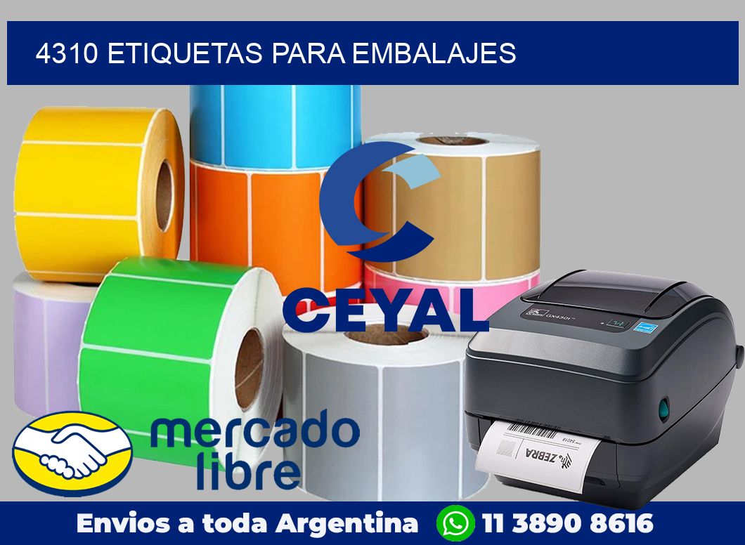 4310 Etiquetas para embalajes