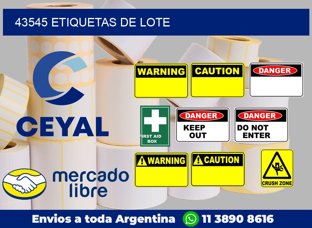 43545 Etiquetas de lote