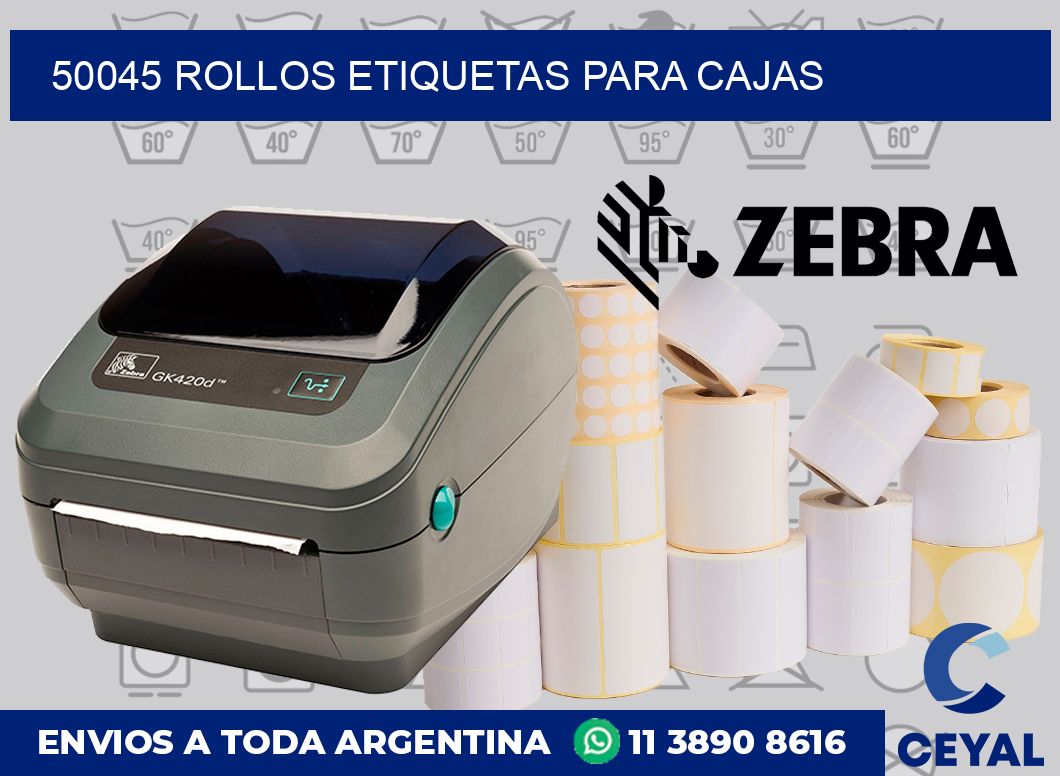 50045 rollos etiquetas para cajas