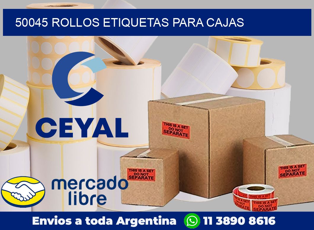 50045 rollos etiquetas para cajas