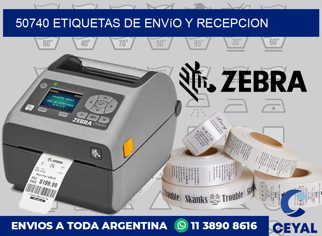 50740 Etiquetas de envío y recepcion