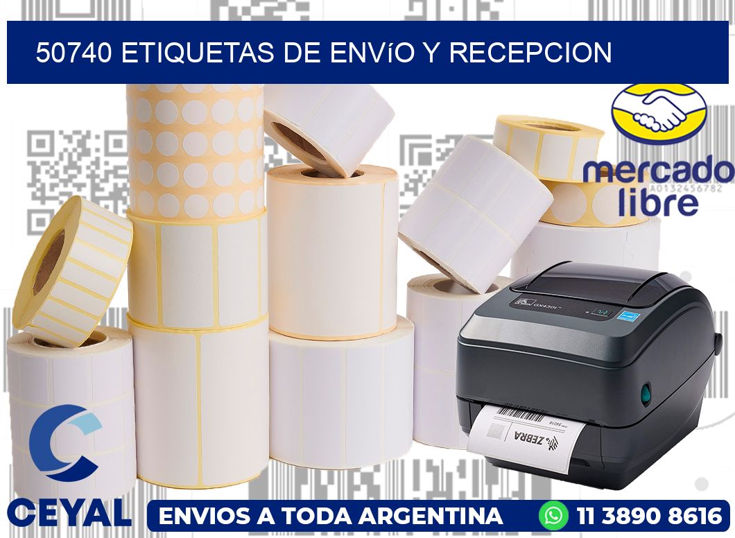 50740 Etiquetas de envío y recepcion