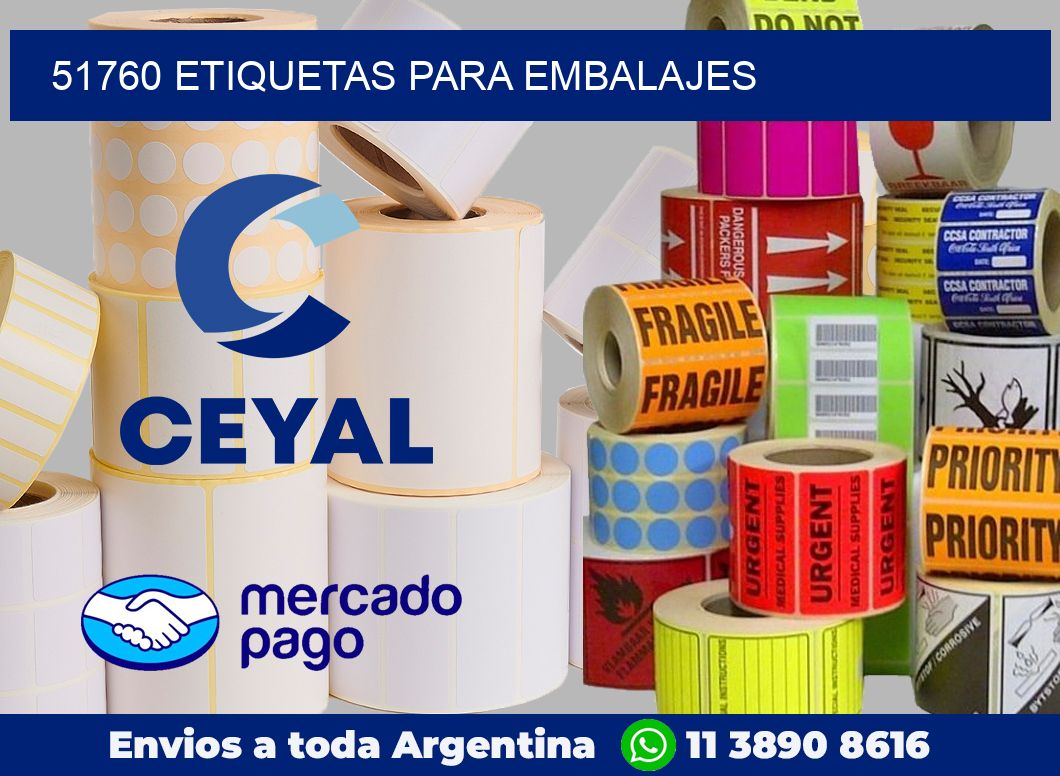 51760 Etiquetas para embalajes