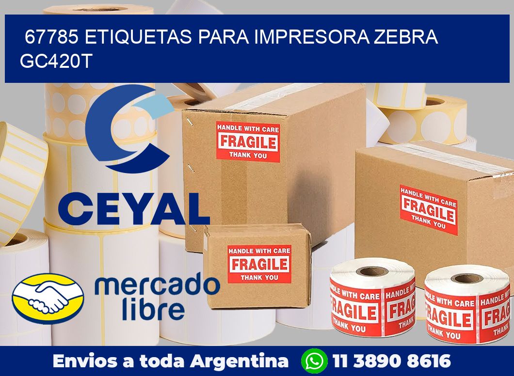 67785 etiquetas para impresora zebra GC420T