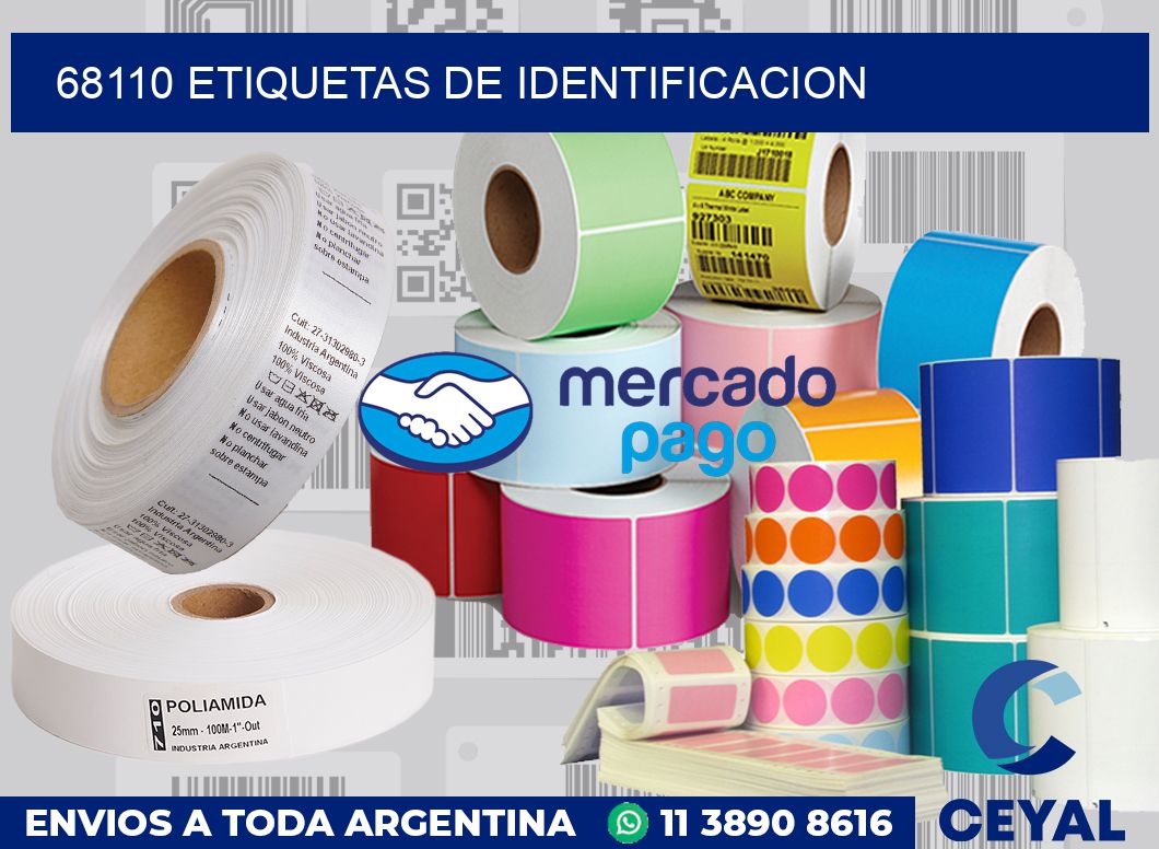 68110 Etiquetas de identificacion
