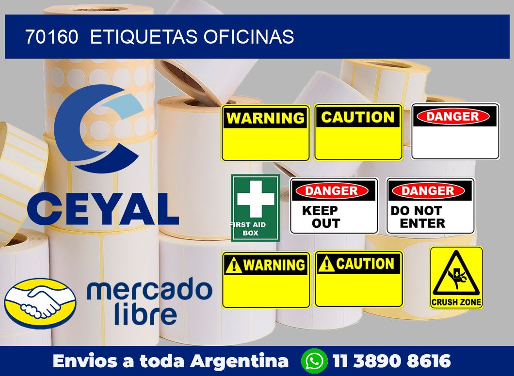 70160  Etiquetas oficinas