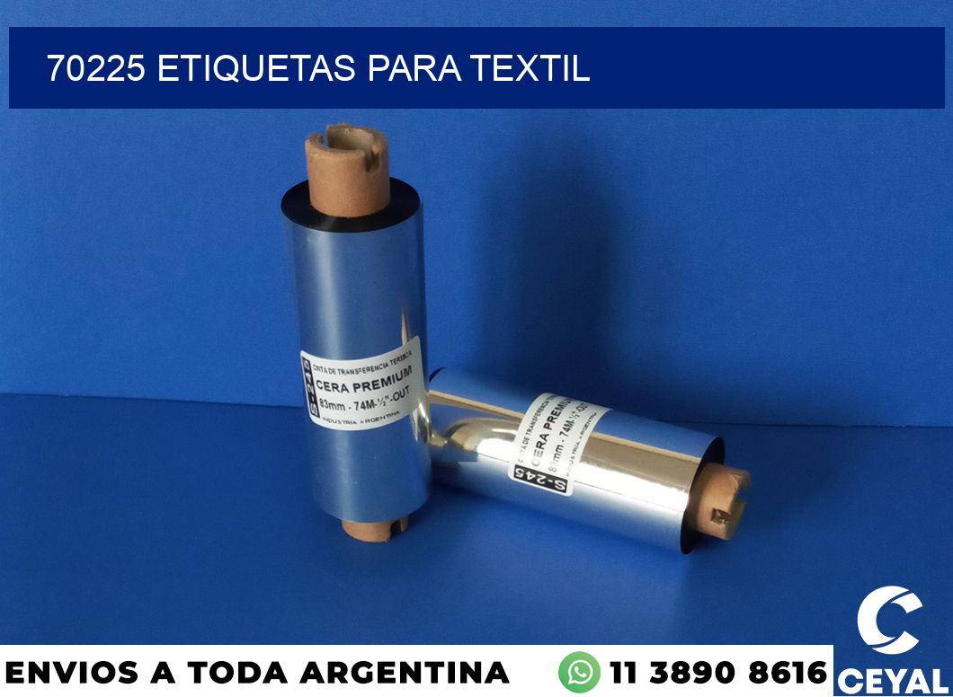 70225 etiquetas para textil