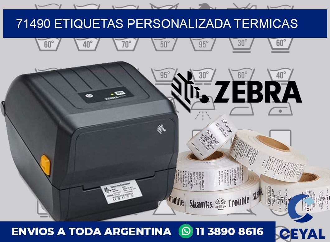 71490 etiquetas personalizada termicas
