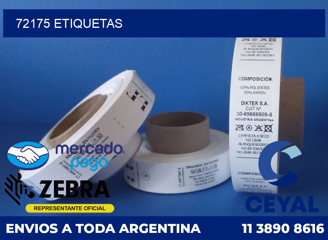 72175 etiquetas