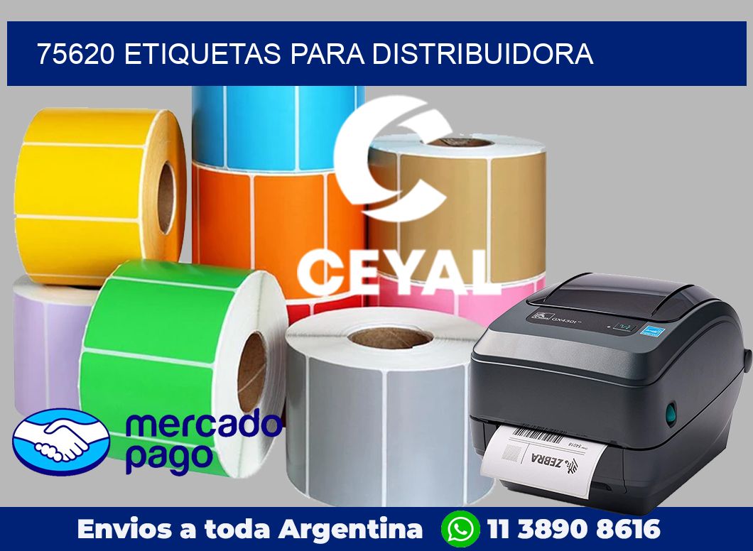 75620 Etiquetas para distribuidora
