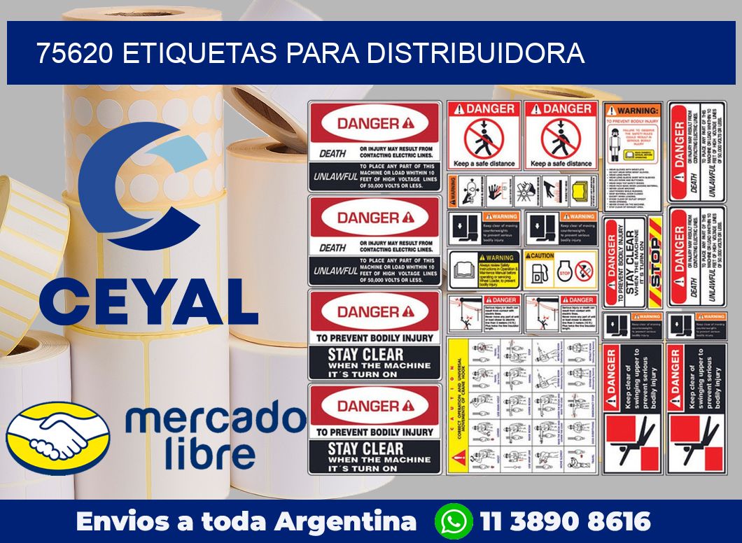 75620 Etiquetas para distribuidora