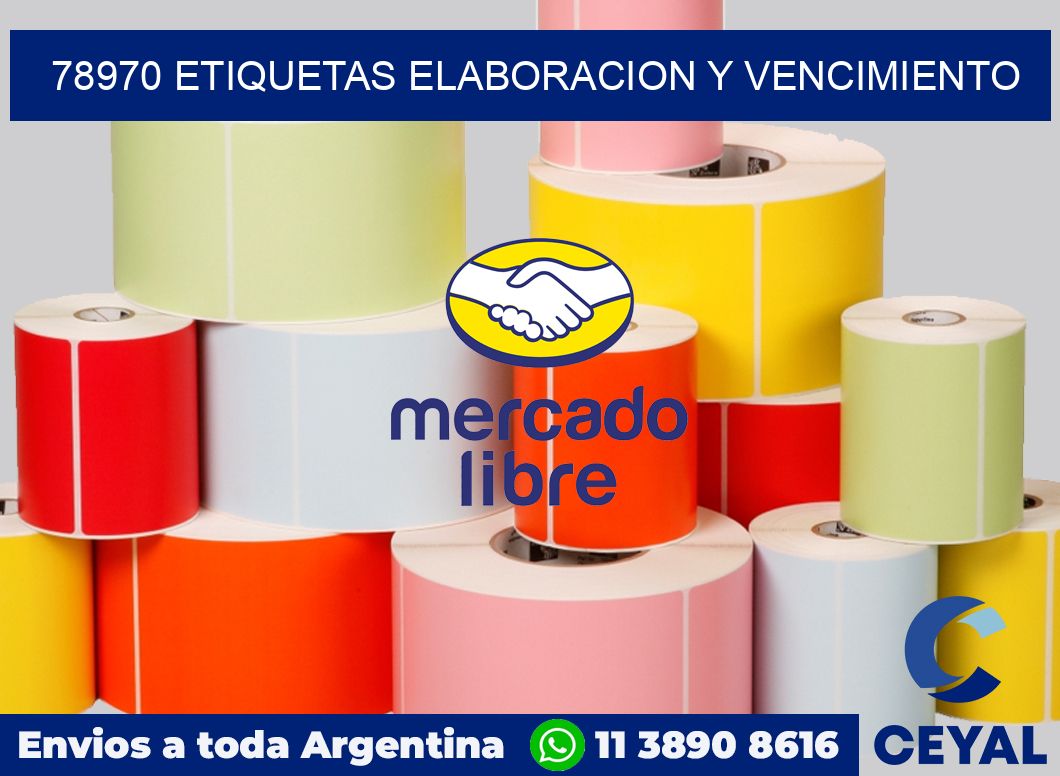 78970 Etiquetas elaboracion y vencimiento