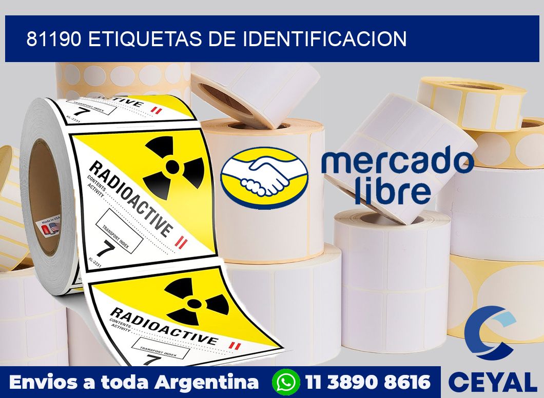 81190 Etiquetas de identificacion