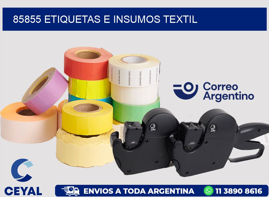 85855 etiquetas e insumos textil