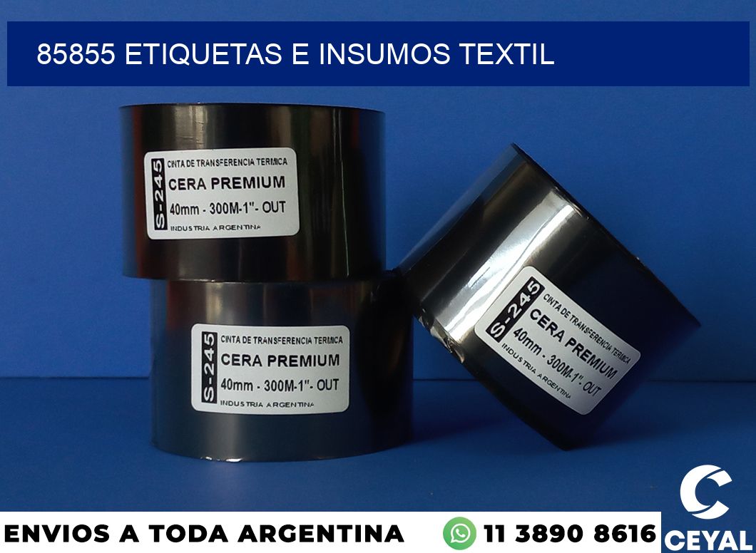 85855 etiquetas e insumos textil