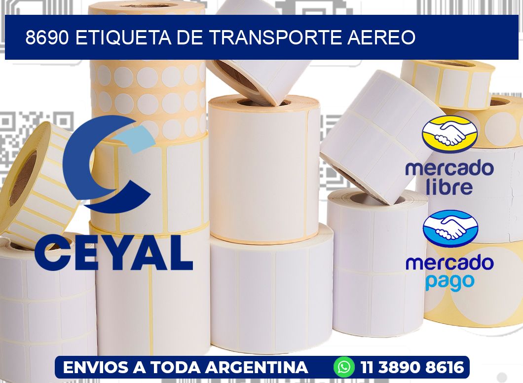 8690 Etiqueta de transporte aereo