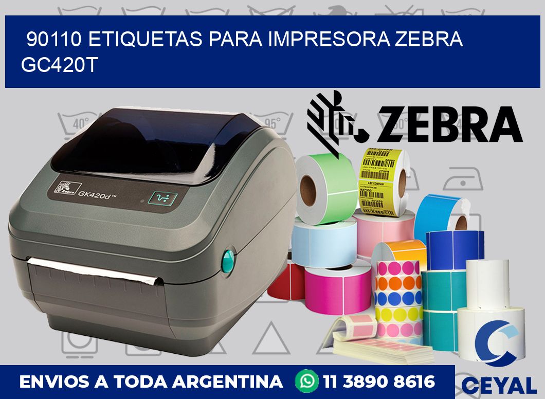 90110 etiquetas para impresora zebra GC420T