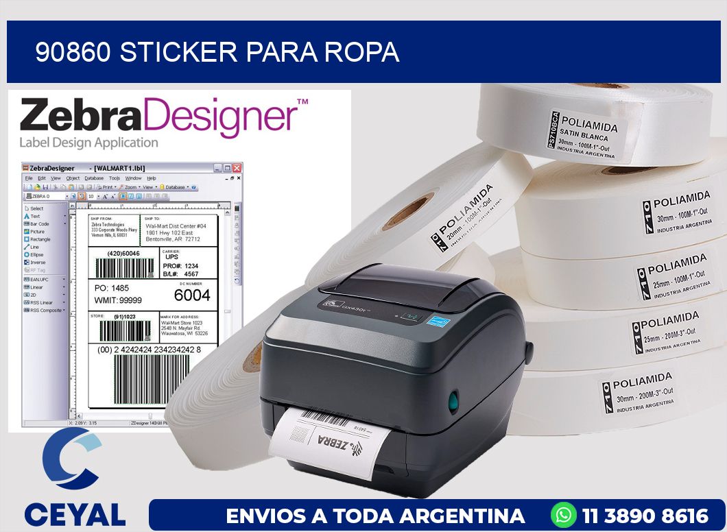 90860 Sticker para ropa