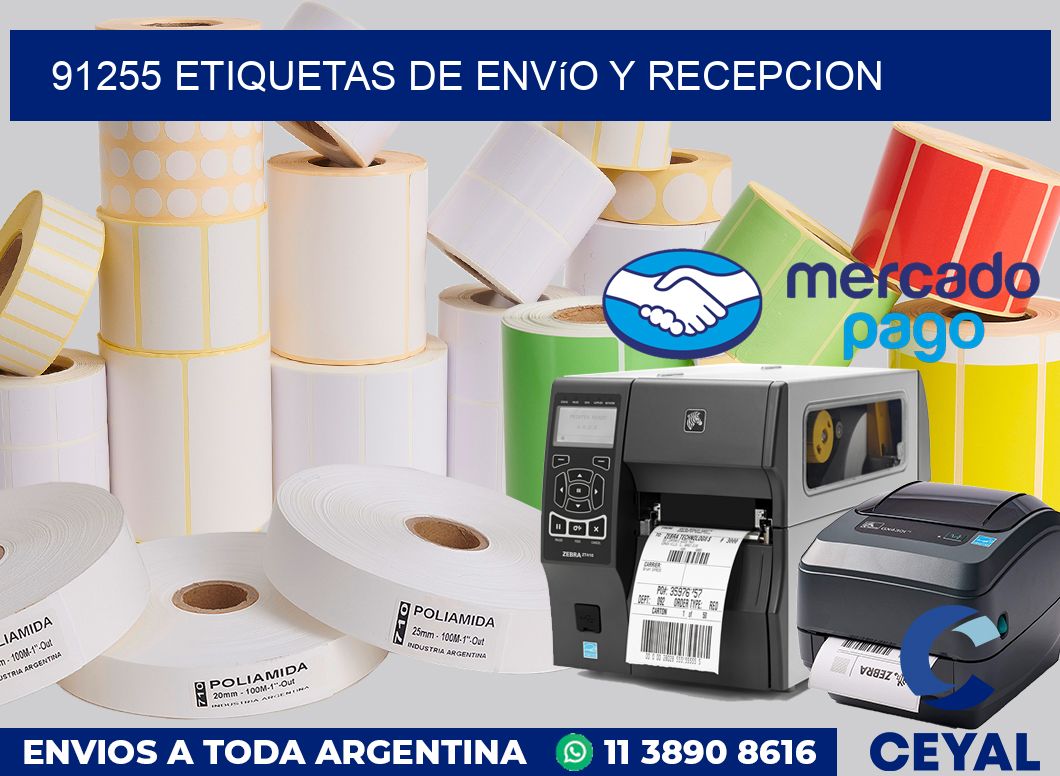 91255 Etiquetas de envío y recepcion
