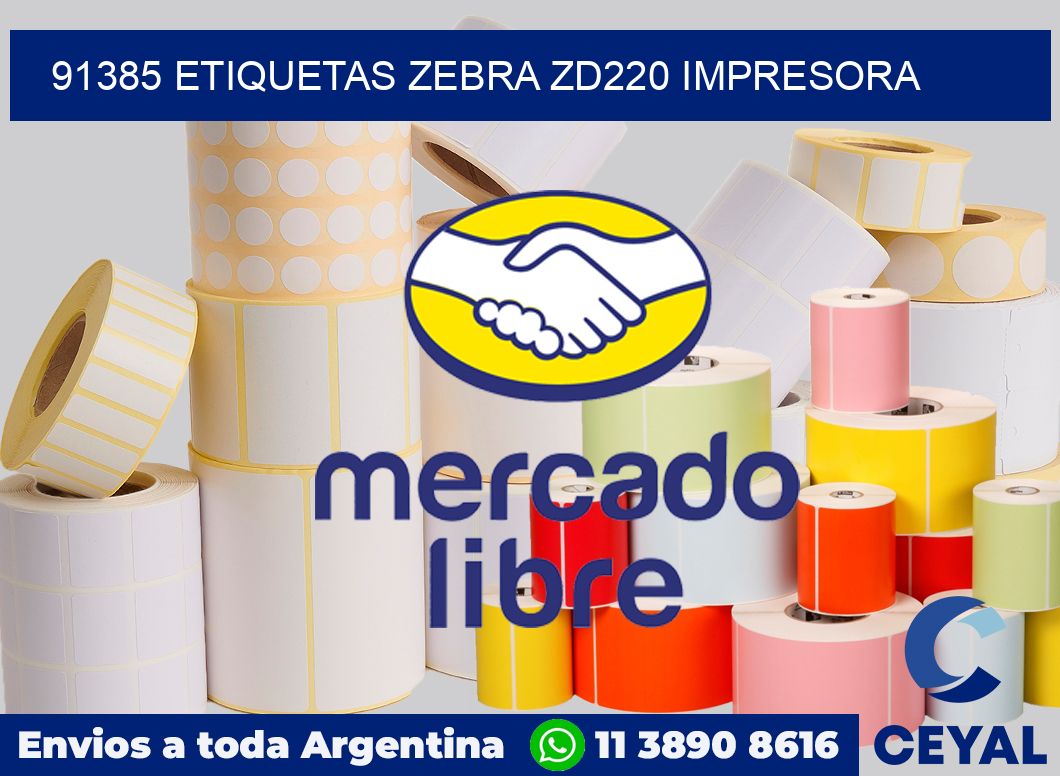 91385 etiquetas Zebra zd220 impresora