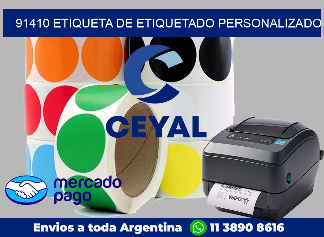 91410 Etiqueta de etiquetado personalizado