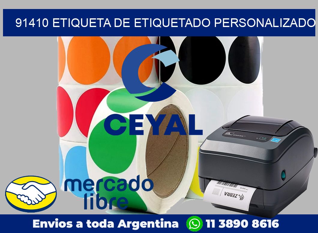 91410 Etiqueta de etiquetado personalizado