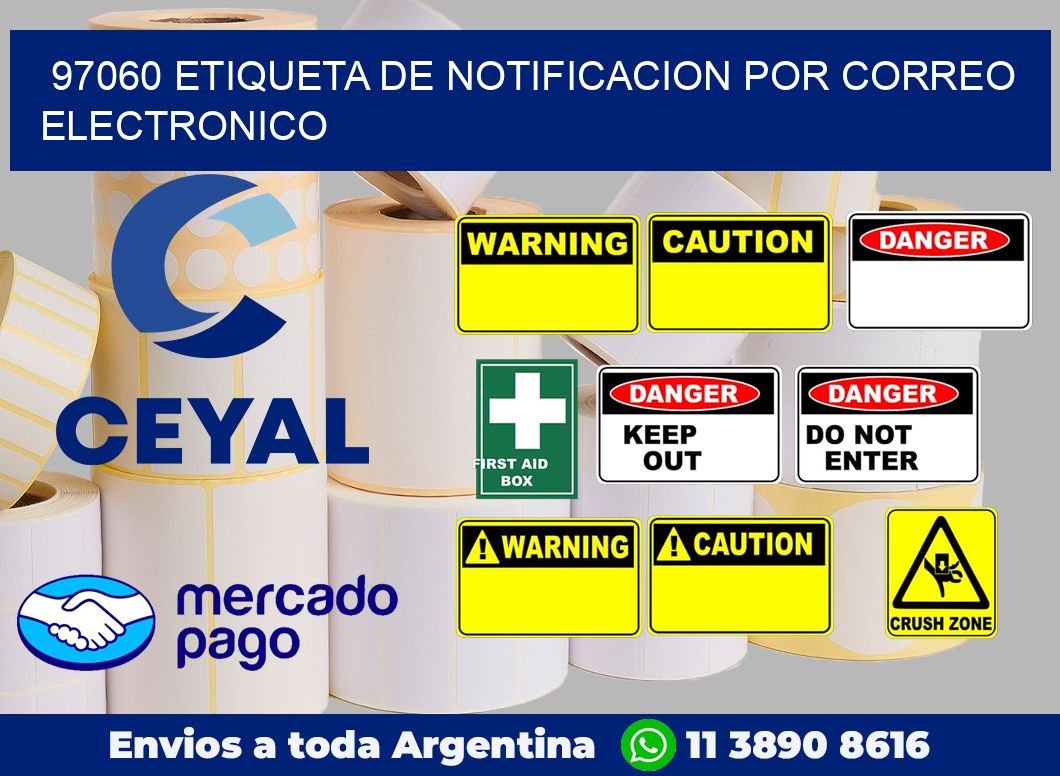 97060 Etiqueta de notificacion por correo electronico