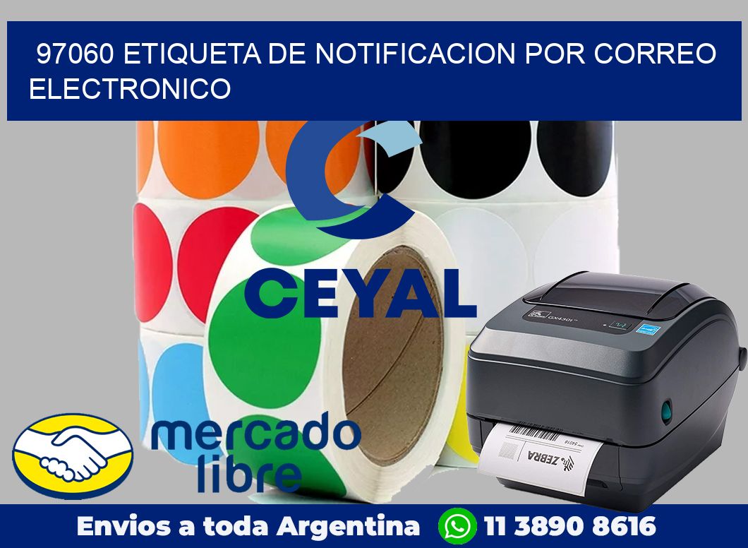 97060 Etiqueta de notificacion por correo electronico