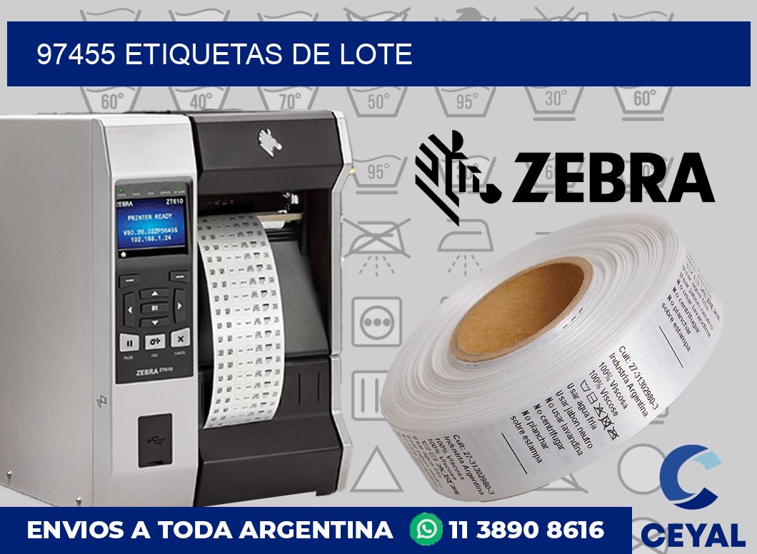 97455 Etiquetas de lote