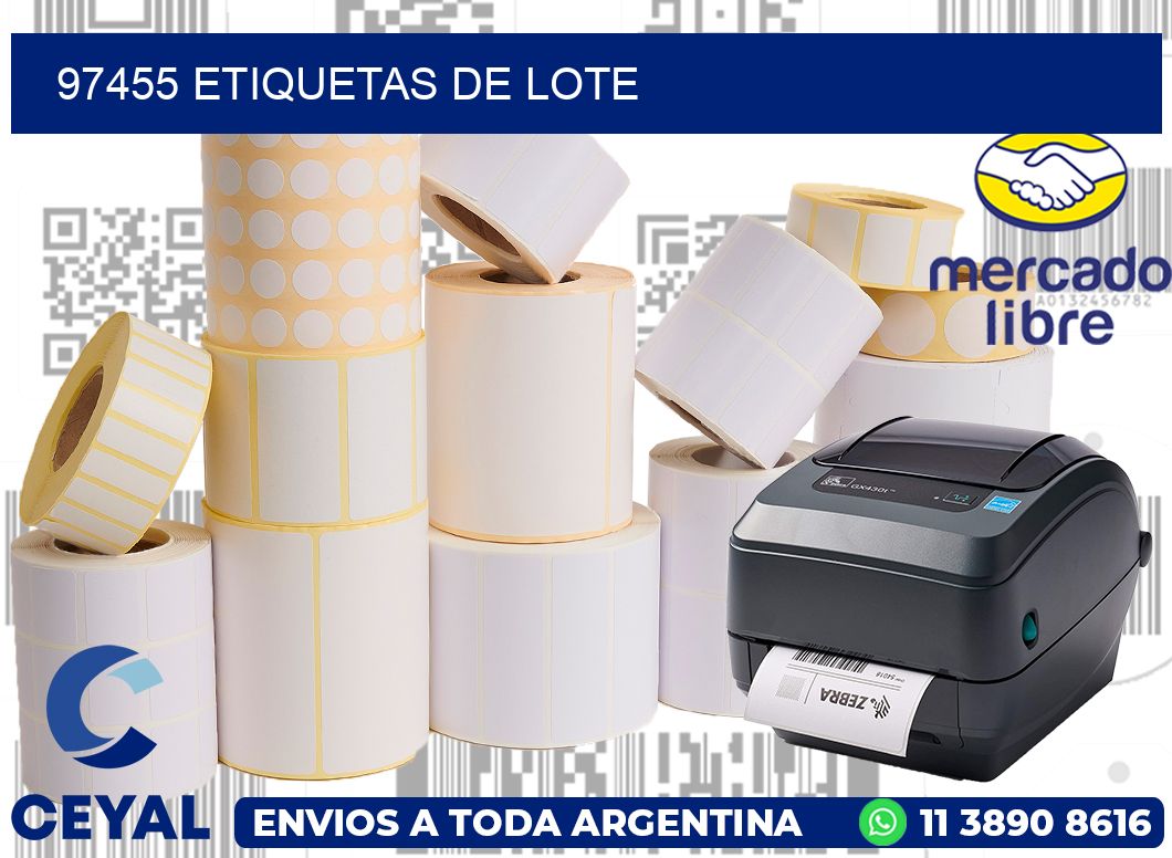 97455 Etiquetas de lote