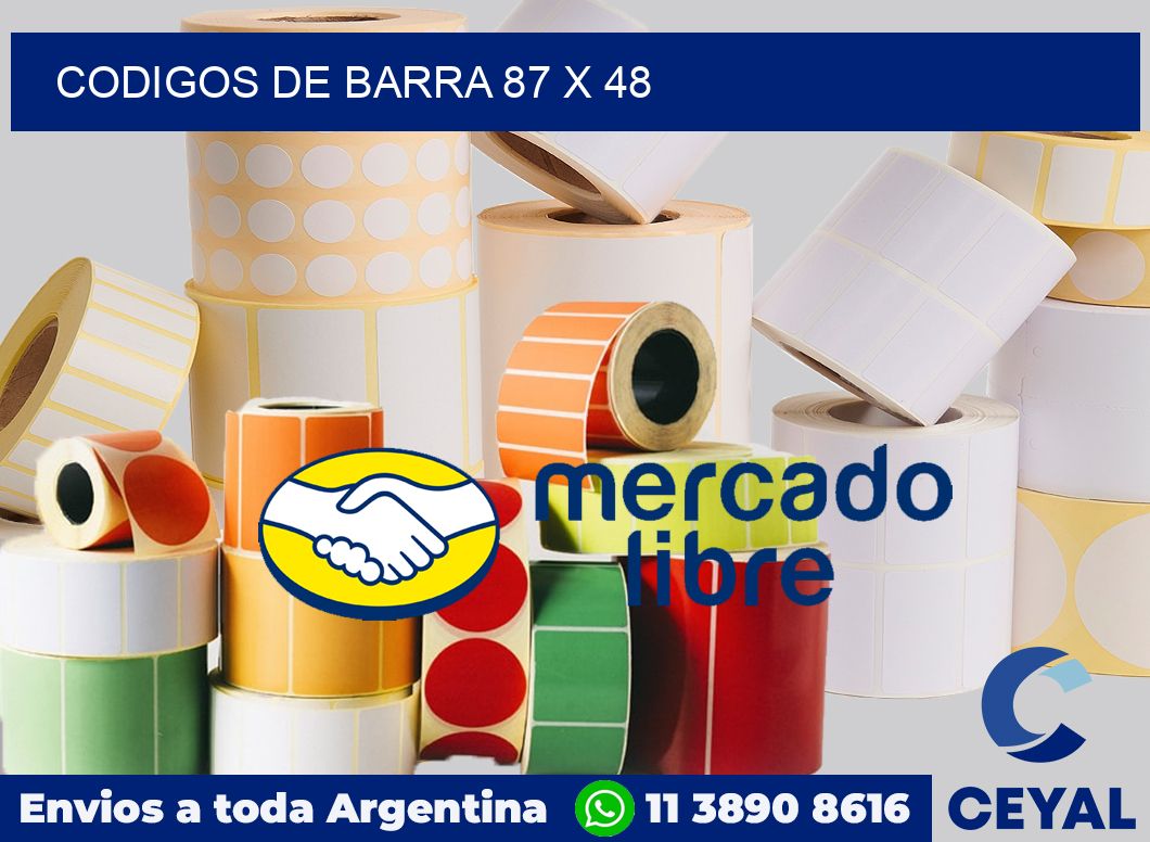 Codigos de barra 87 x 48