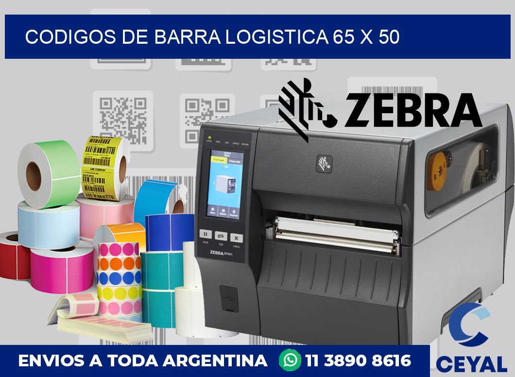 Codigos de barra logistica 65 x 50