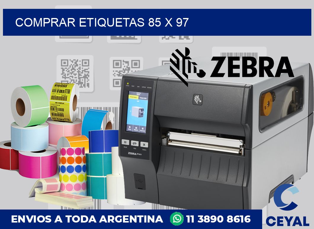 Comprar etiquetas 85 x 97