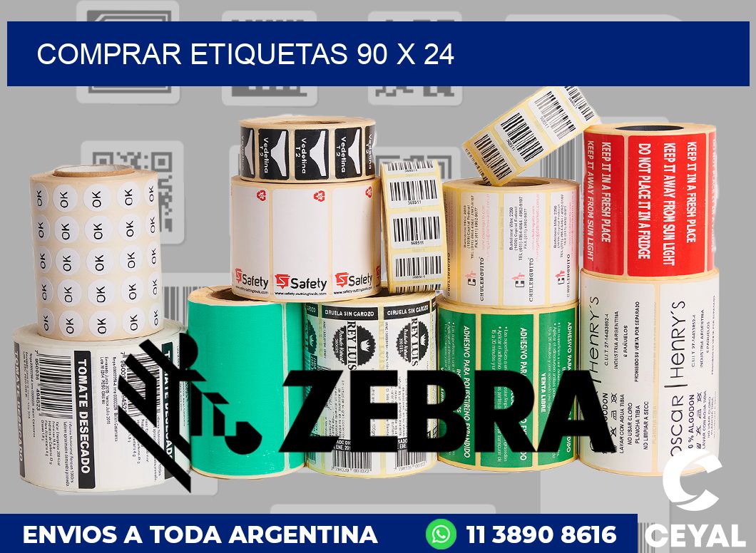 Comprar etiquetas 90 x 24